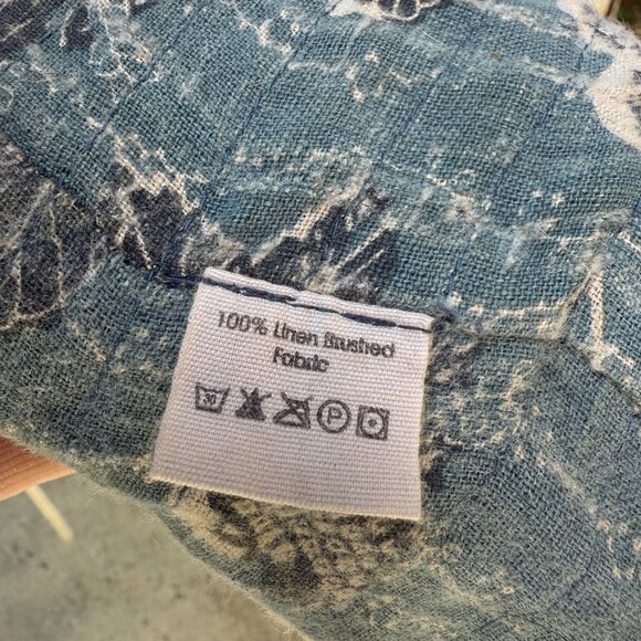 Magnolia Pearl Denim Blue Linen Good Fortune Kimono - Picture 14 of 16